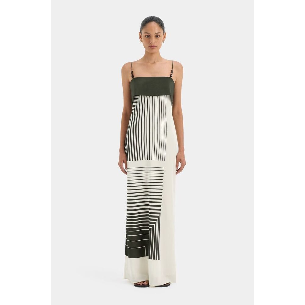 SIR. Leilana Slip Dress IN Garden Stripe Size 4 $560